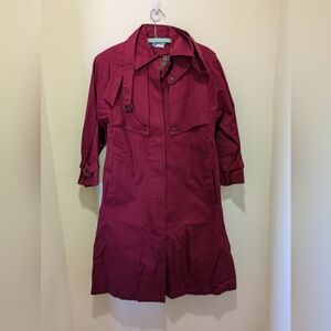 Vintage Cranberry J.G. Hook rain coat with removable liner - size 4
